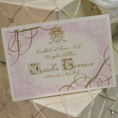 Dalmazio Design Tela Di Scorrimento Invitation Reception Card