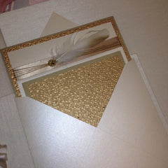 Dalmazio Design Ciottoli D'Oro Custom Cardstock Envelope