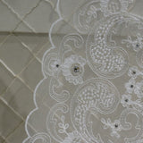 Dalmazio Design Crystallized Lace Runner - White