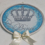 Dalmazio Design Keepsake Porcelain Plaque- Prince Ivory Accent 8x10"