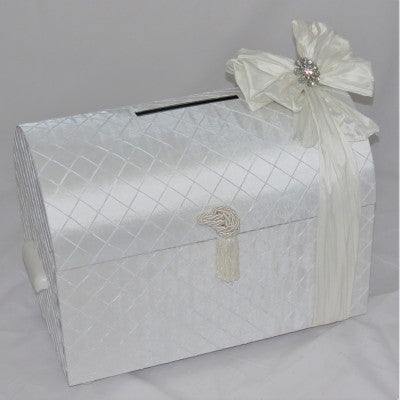 Dalmazio Design Treasure Chest with Handle Envelope Box White