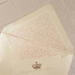 Dalmazio Design Corona Reale Invitation Envelope Liner