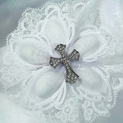 Dalmazio Design CRF Ariel Cross with Lace Ruffle