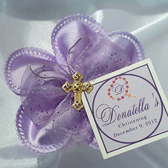 Dalmazio Design CRF Margherita Satin Tin Cross with Personalized Card