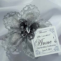 Dalmazio Design CRF Cuore Metallic Butterfly Accent with Personalized Card