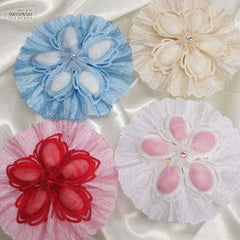 Dalmazio Design CRF Ariel Crystal with Pleated Ruffle