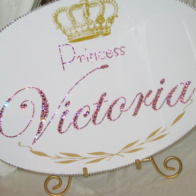 Dalmazio Design Keepsake Swarovski Plaque - Royal Princess Personalization