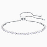 Swarovski Subtle Bracelet; White; Rhodium Plated Dalmazio Design