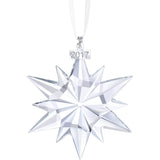 Swarovski Bring some festive elegance into your home this Christmas with this ornament. Exquisitely crafted in clear crystal&#44; this star design creates an impressive sparkle. <strong>﻿</strong></span>Use it to decorate your Christmas tree or festive table&#44; hang it in a window for amazing light reflections&#44; or present it on the Christmas Ornament Home Display (available for purchase separately). An ideal gift. Decoration object. Not a toy. Not suitable for children under 15. Dalmazio Design