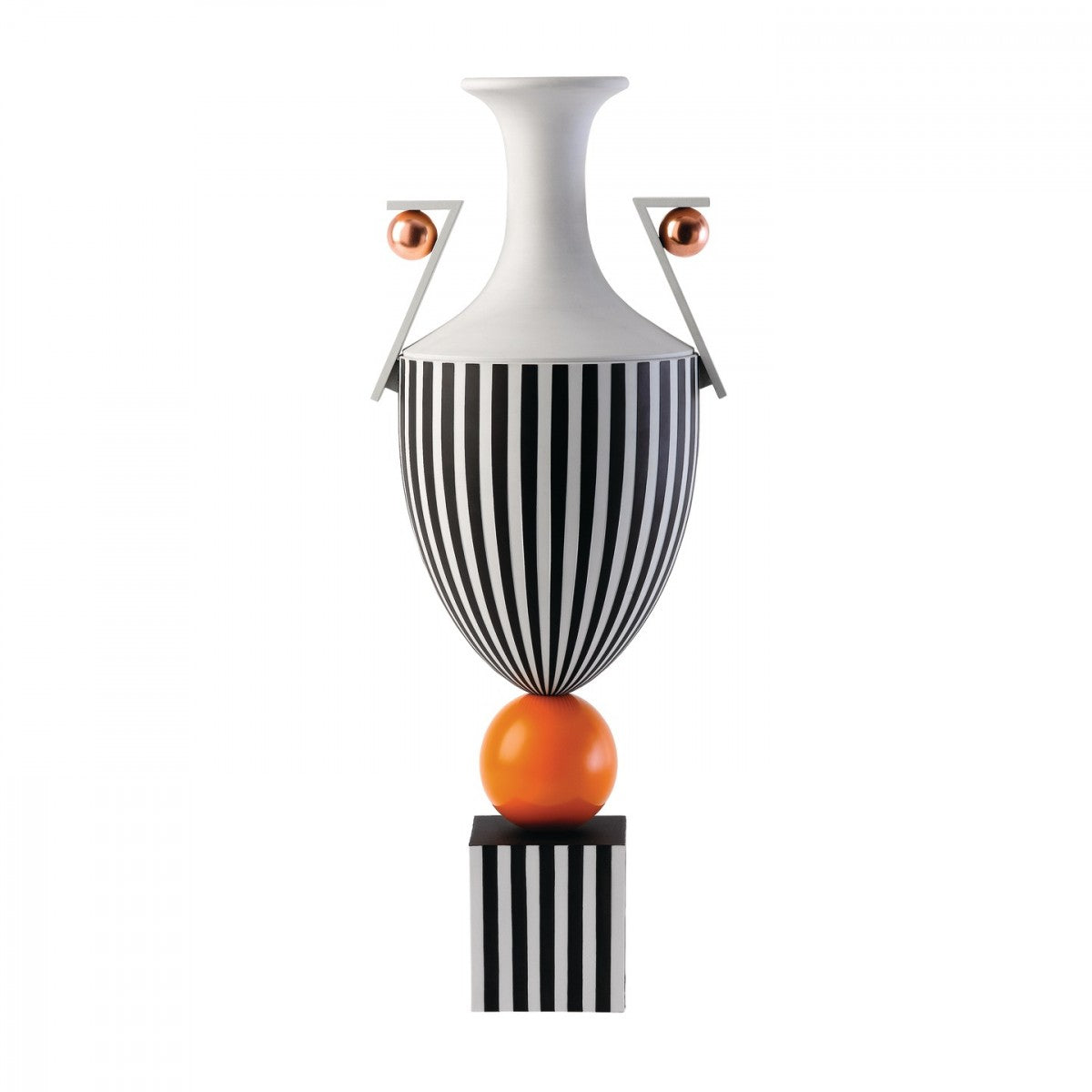 Wedgwood Tall Vase on Orange Sphere - OUT OF STOCK Dalmazio Design