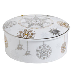 Winter Crystal Jewelry Box Platinum Rim