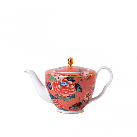 Wedgwood Paeonia Blush Coral Teapot Dalmazio Design