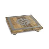 GG Collection 10" Wood Trivet With Metal - 20% OFF