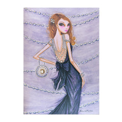 Pearl Fashion Dress Birthday Card